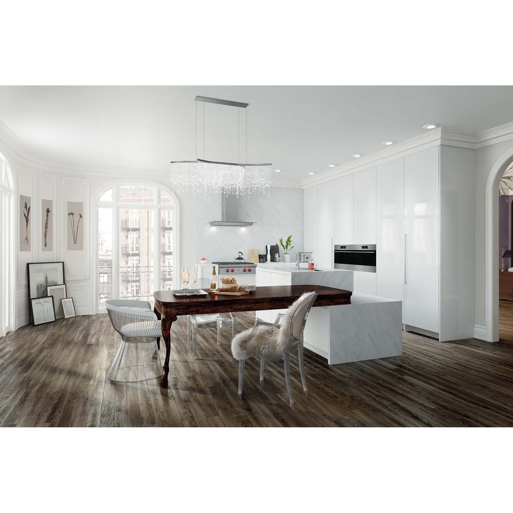 Wolf 30 in. 4-Burner Natural Gas Rangetop with Simmer Burner & Power Burner - Stainless Steel, , hires