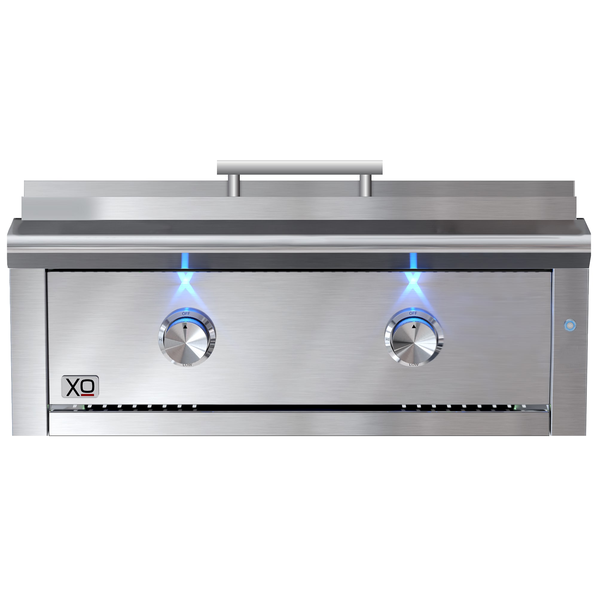 XO Pro-Grade 30 in. 2-Burner Built-In Liquid Propane Gas Flat Top Griddle with 495 sq. in. Cooking Surface - Stainless Steel, , hires