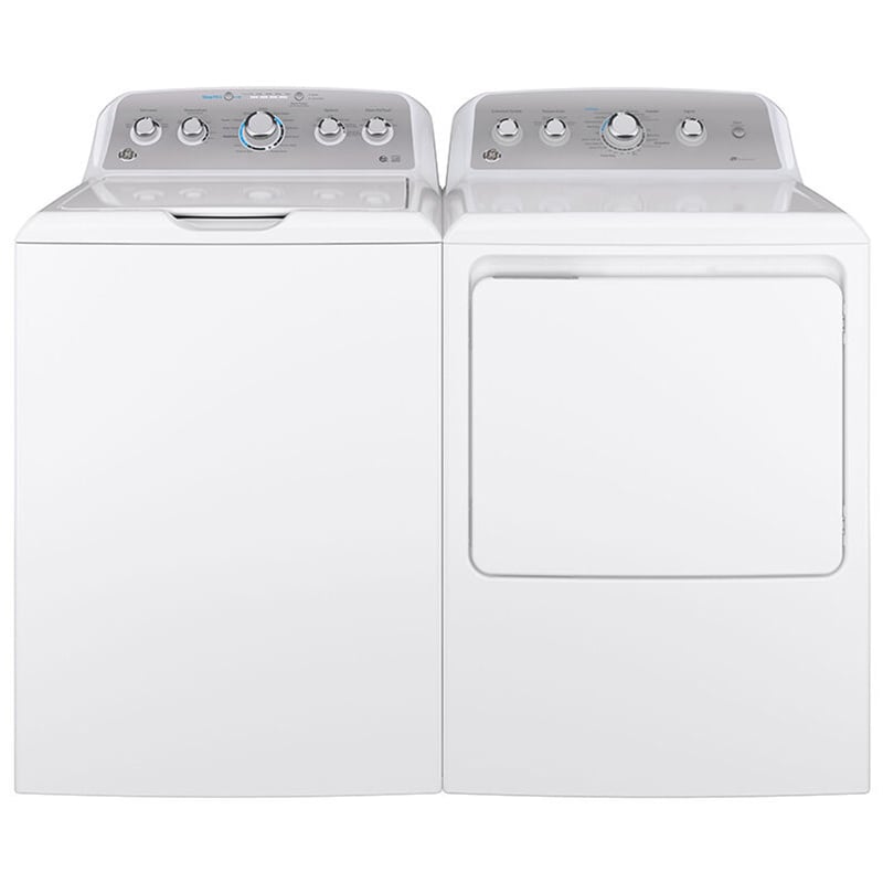 GE 27 in. 4.6 cu. ft. Top Load Washer with Stainless Steel Basket - White, , hires