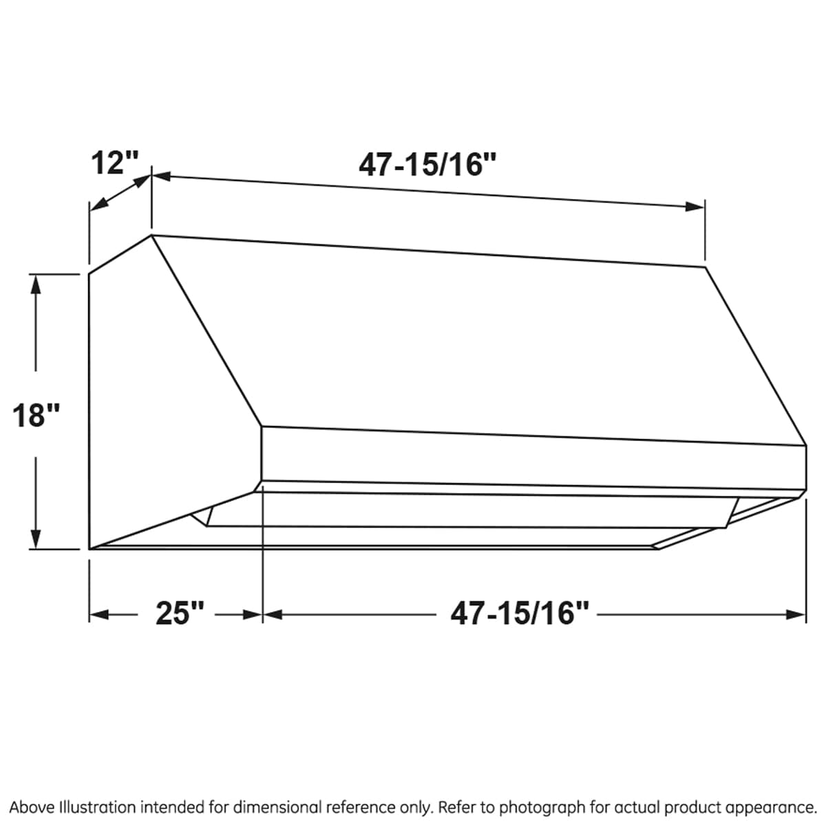 GE Profile 48 in. Smart Ducted Canopy Pro Style Style Range Hood with 1220 CFM & 3 LED Lights - Stainless Steel, , hires