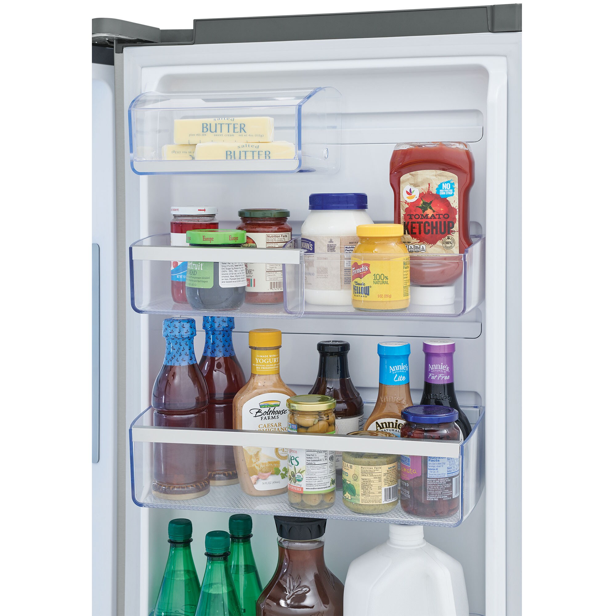 Frigidaire Gallery 36 in. 21.5 cu. ft. Counter Depth 4-Door French Door Refrigerator with Ice & Water Dispenser - Black Stainless, Black Stainless, hires