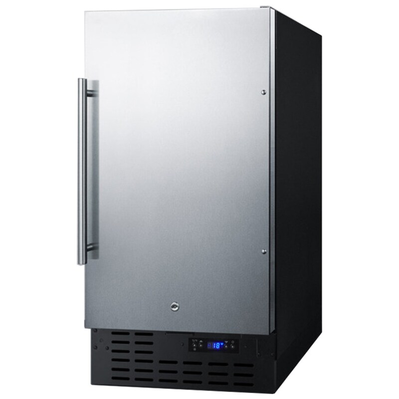 Summit 18 in. 2.7 cu. ft. Built-in Frost Free Compact Upright Freezer with Adjustable Shelves - Stainless Steel, , hires