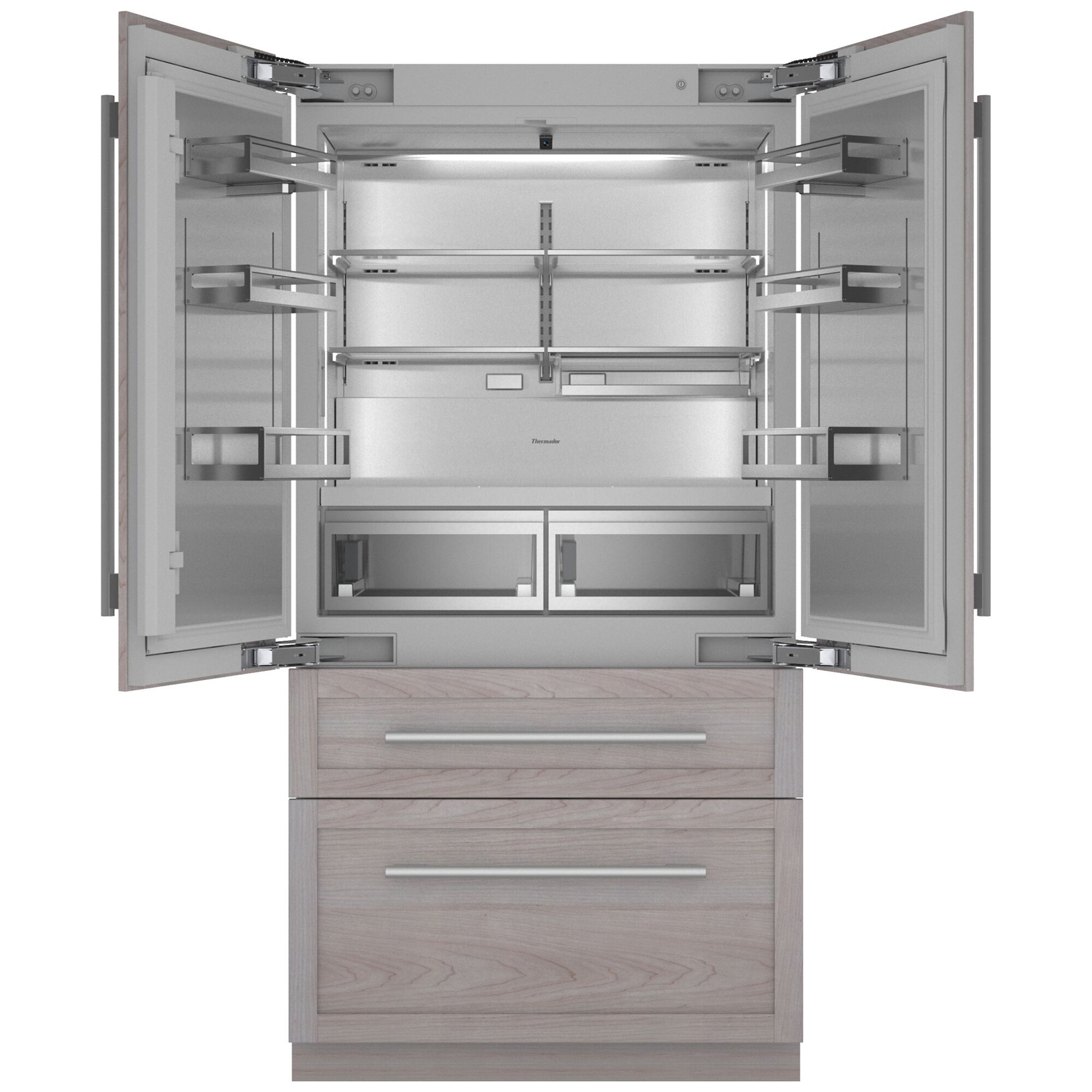 Thermador Freedom Collection 42 in. 23.9 cu. ft. Built-In Smart Counter Depth 4-Door French Door Refrigerator with Internal Water Dispenser - Custom Panel Ready, Custom Panel Required, hires