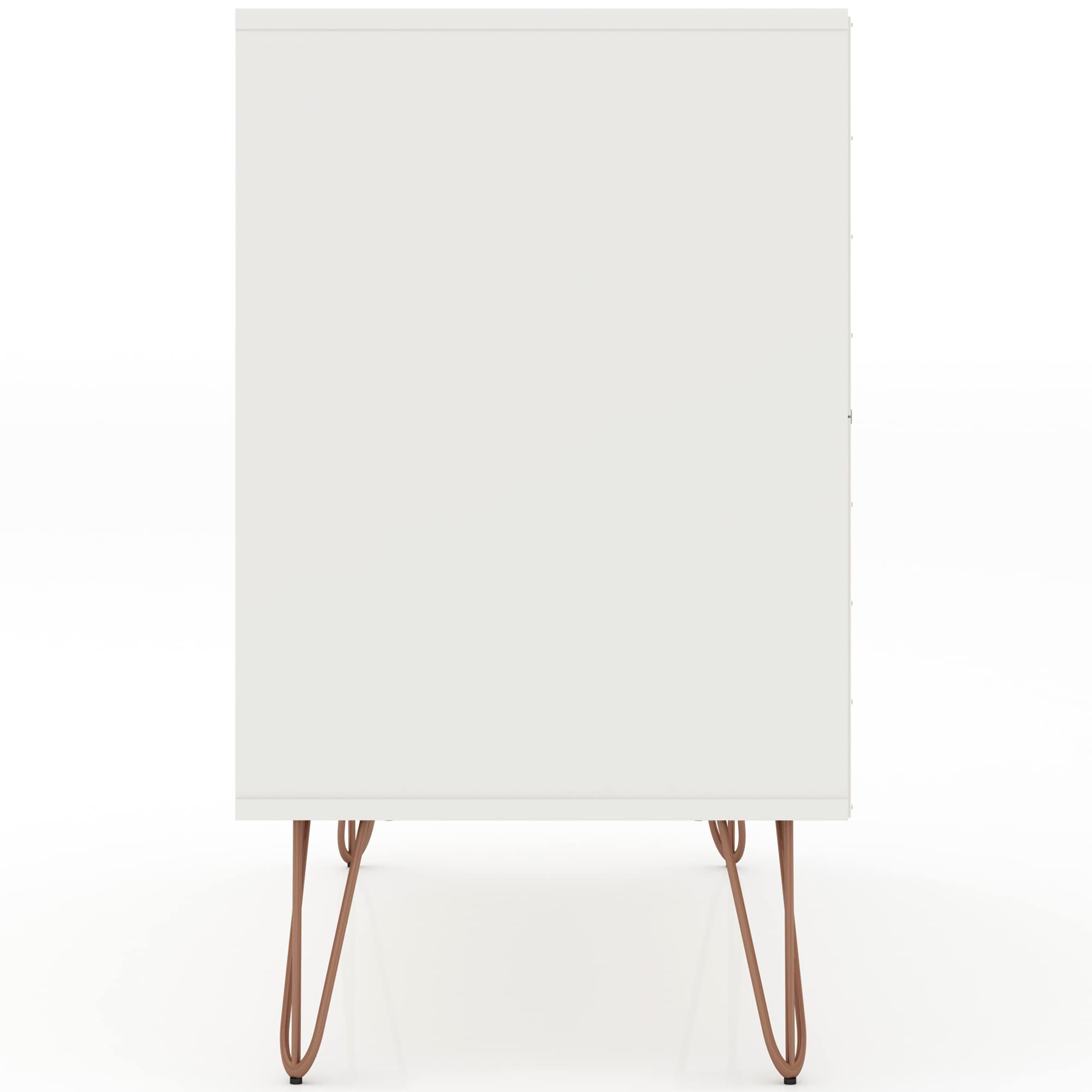 Manhattan Comfort Rockefeller Mid-Century Modern 3-Drawer Dresser - White, White, hires