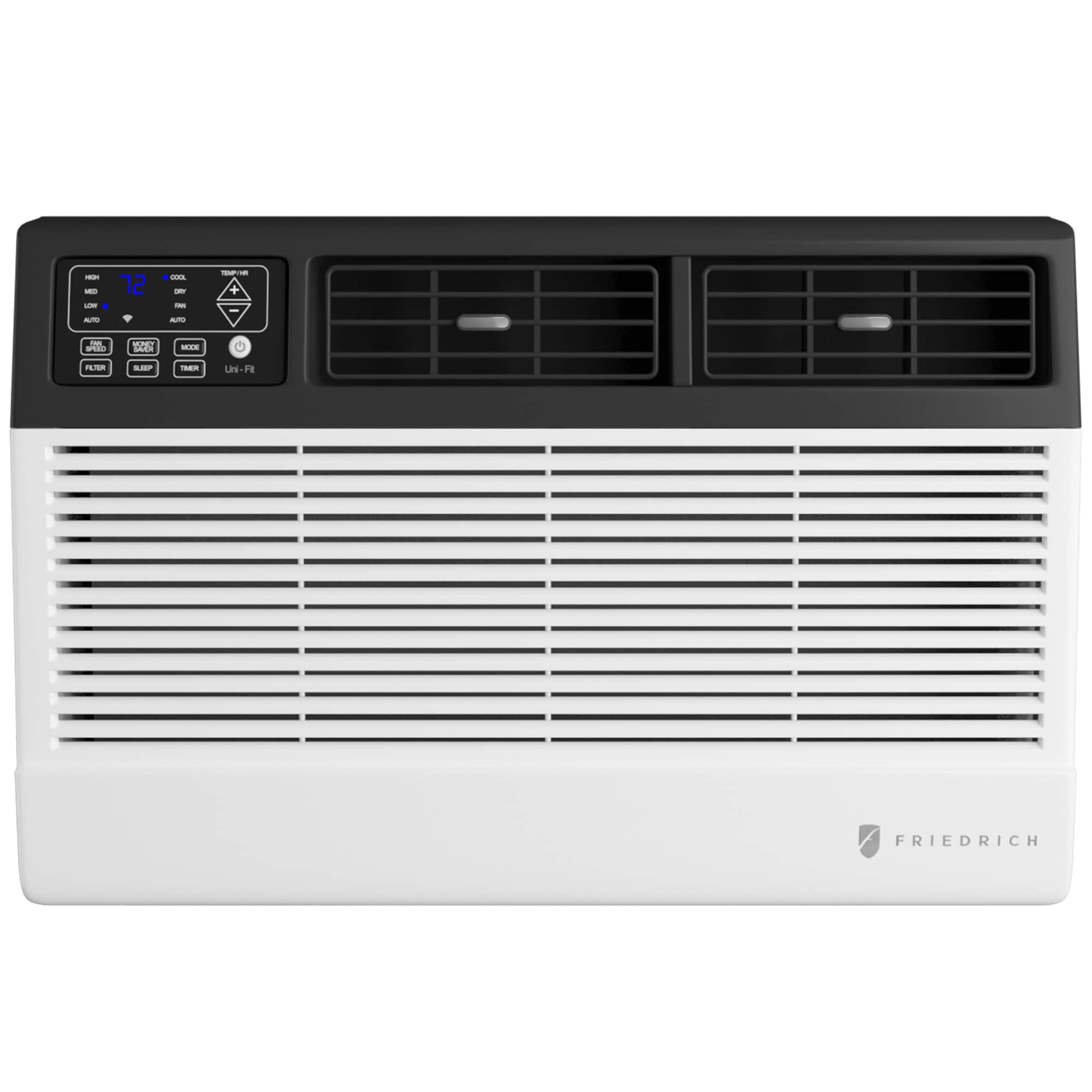 Friedrich Uni-Fit Series 14,000 BTU 230V Smart Through-the-Wall Air Conditioner with Electric Heat, 3 Fan Speeds, Remote Control - White, , hires