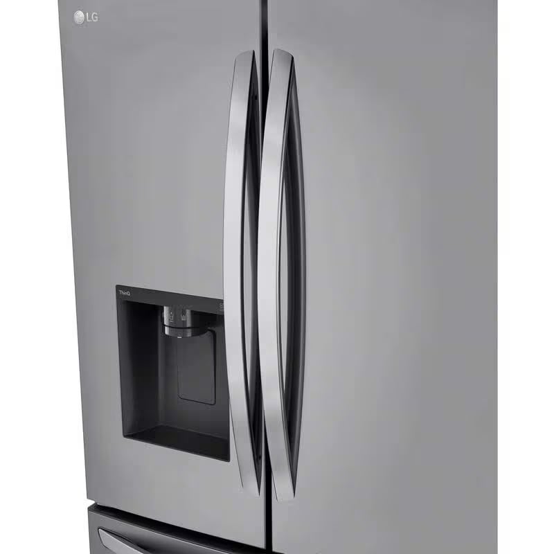 LG 36 in. 25.5 cu. ft. Smart Counter Depth French Door Refrigerator with Ice & Water Dispenser - PrintProof Stainless Steel, , hires