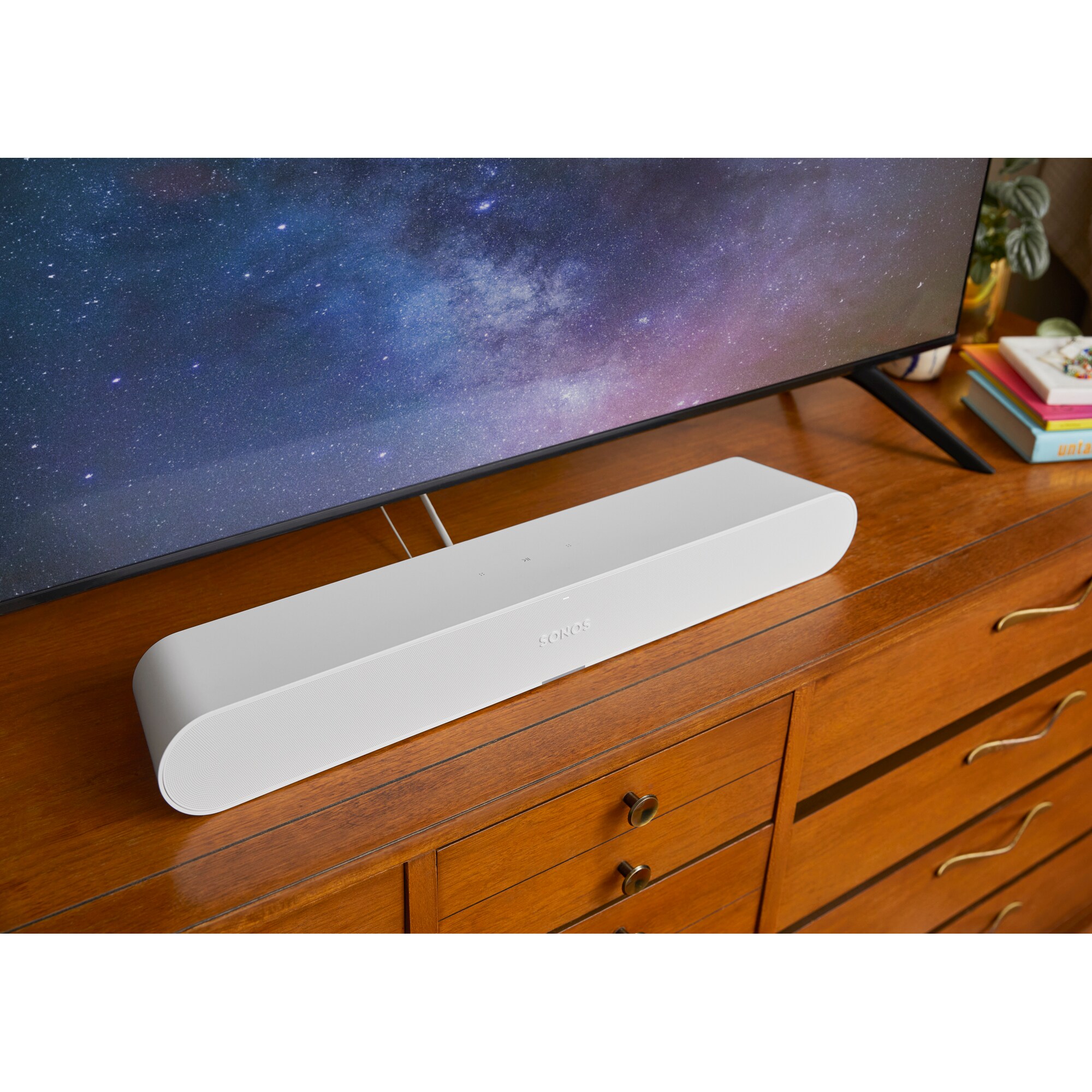 Sonos Ray 2 Channel Smart Sound Bar - White, White, hires