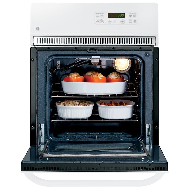 GE 24 in. 2.7 cu. ft. Electric Single Wall Oven - White, White, hires