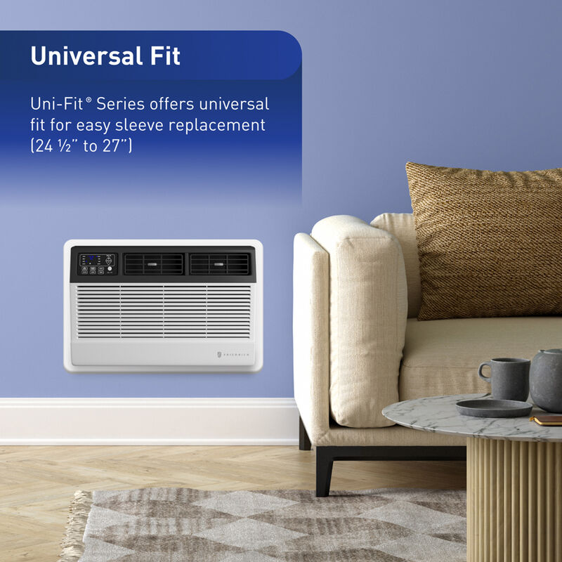 Friedrich Uni-Fit Series 10,000 BTU 230V Smart Through-the-Wall Air Conditioner with 3 Fan Speeds, Remote Control - White, , hires
