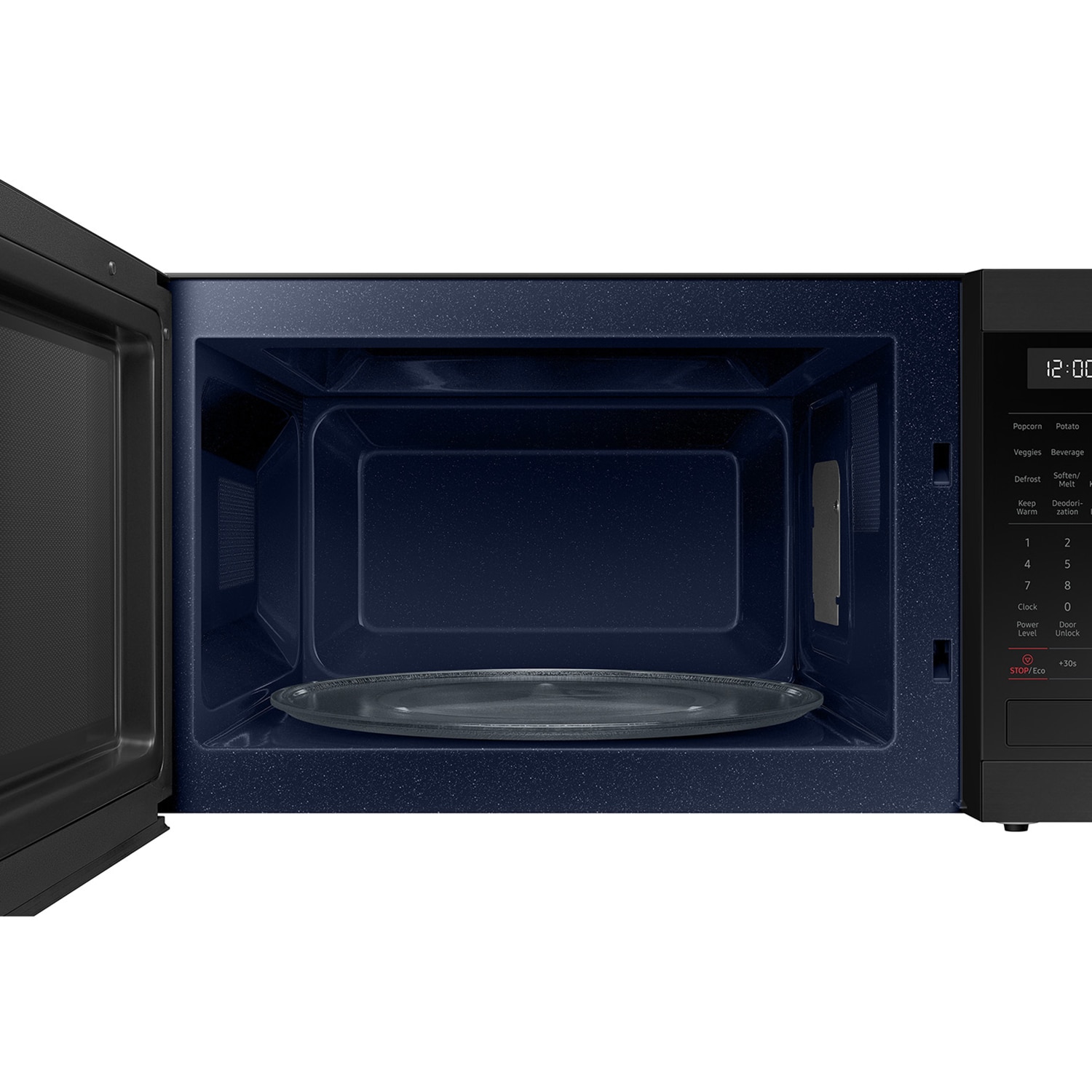 Samsung 24 in. 1.9 cu. ft. 900W Countertop Microwave with Sensor Cooking - Matte Black Steel, , hires