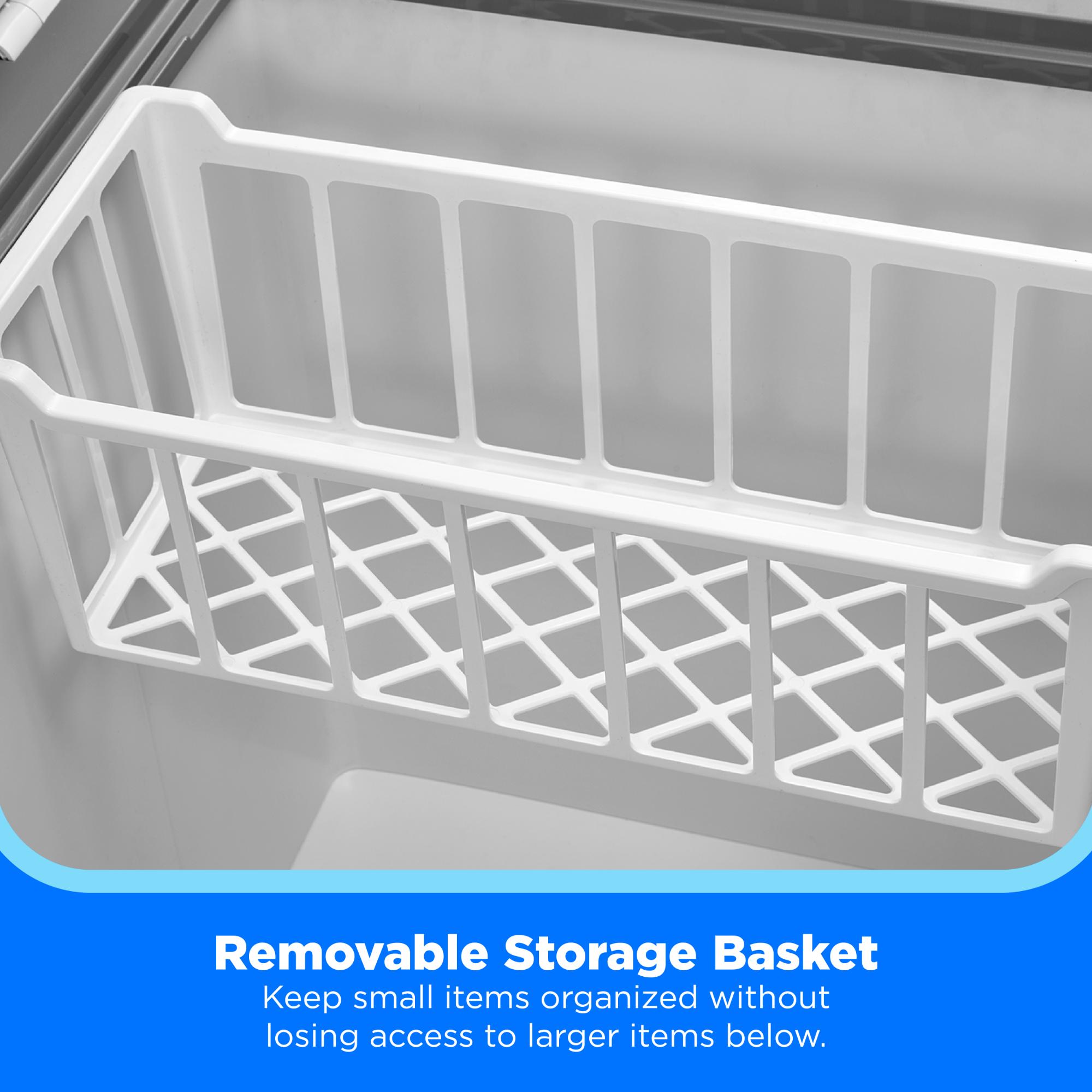 Midea 24 in. 5.0 cu. ft. Garage-Ready Compact Chest Freezer - White, , hires