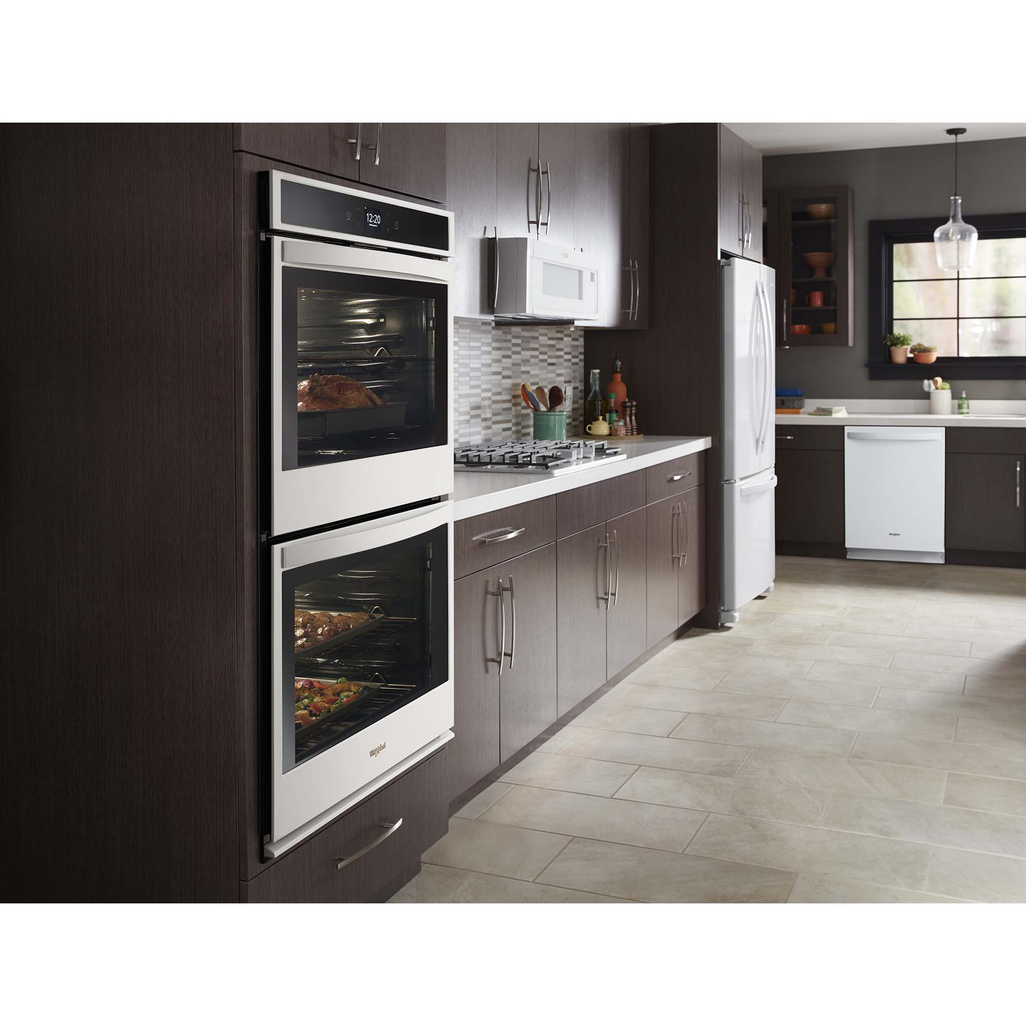 Whirlpool 30 in. 1.1 cu. ft. 1000W Low Profile Over-the-Range Microwave with 400 CFM - White, White, hires