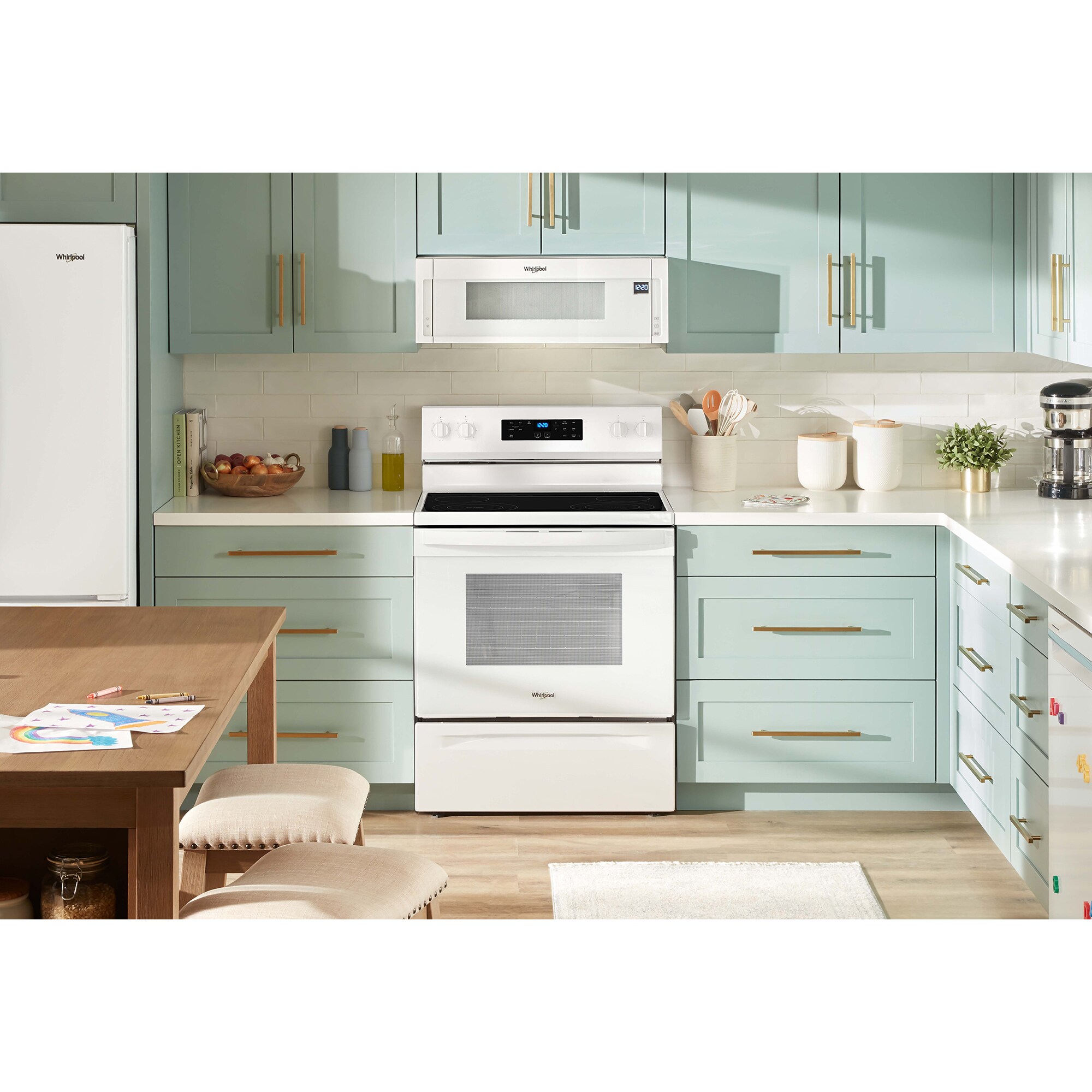 Whirlpool 30 in. 5.3 cu. ft. Electric Range with Radiant Burners - White, White, hires
