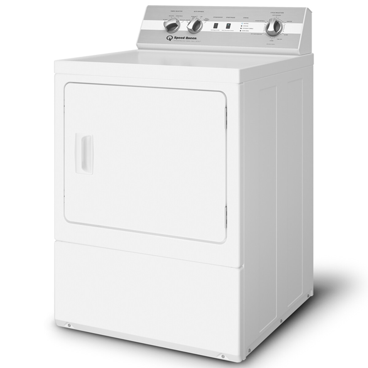 Speed Queen DC5 27 in. 7.0 cu. ft. Electric Dryer with Pet Plus Cycle, Sensor Dry, Sanitize & Steam Cycle - White, White, hires