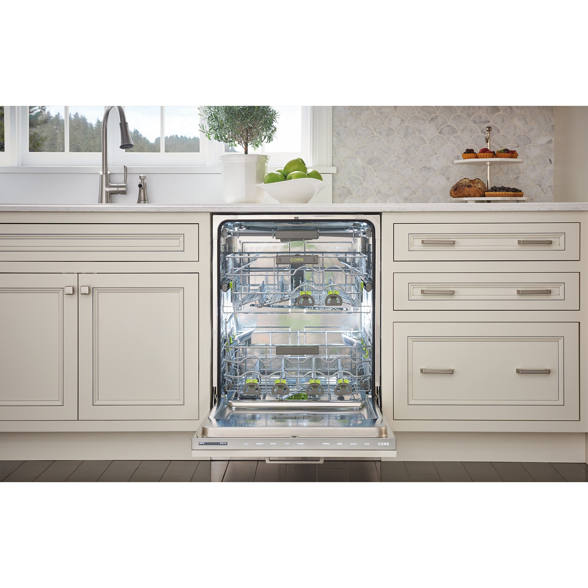 Cove 24 in. Top Control Smart Dishwasher with 41 dBa Sound Level & 3rd-Rack - Custom Panel Ready, , hires