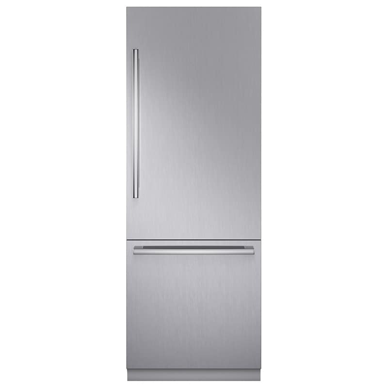 Bosch Benchmark Series 30 in. 16.5 cu. ft. Built-In Smart Counter Depth Bottom Freezer Refrigerator with Internal Water Dispenser - Stainless Steel, , hires