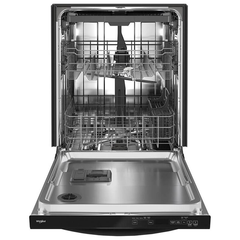Whirlpool 24 in. Top Control Dishwasher with 47 dBa Sound Level & 3rd-Rack - Black, Black, hires