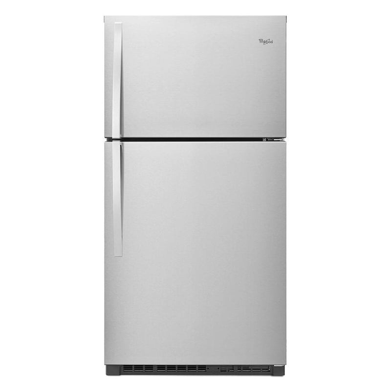 Whirlpool 33 in. 21.3 cu. ft. Top Freezer Refrigerator - Monochromatic Stainless Steel, Monochromatic Stainless Steel, hires