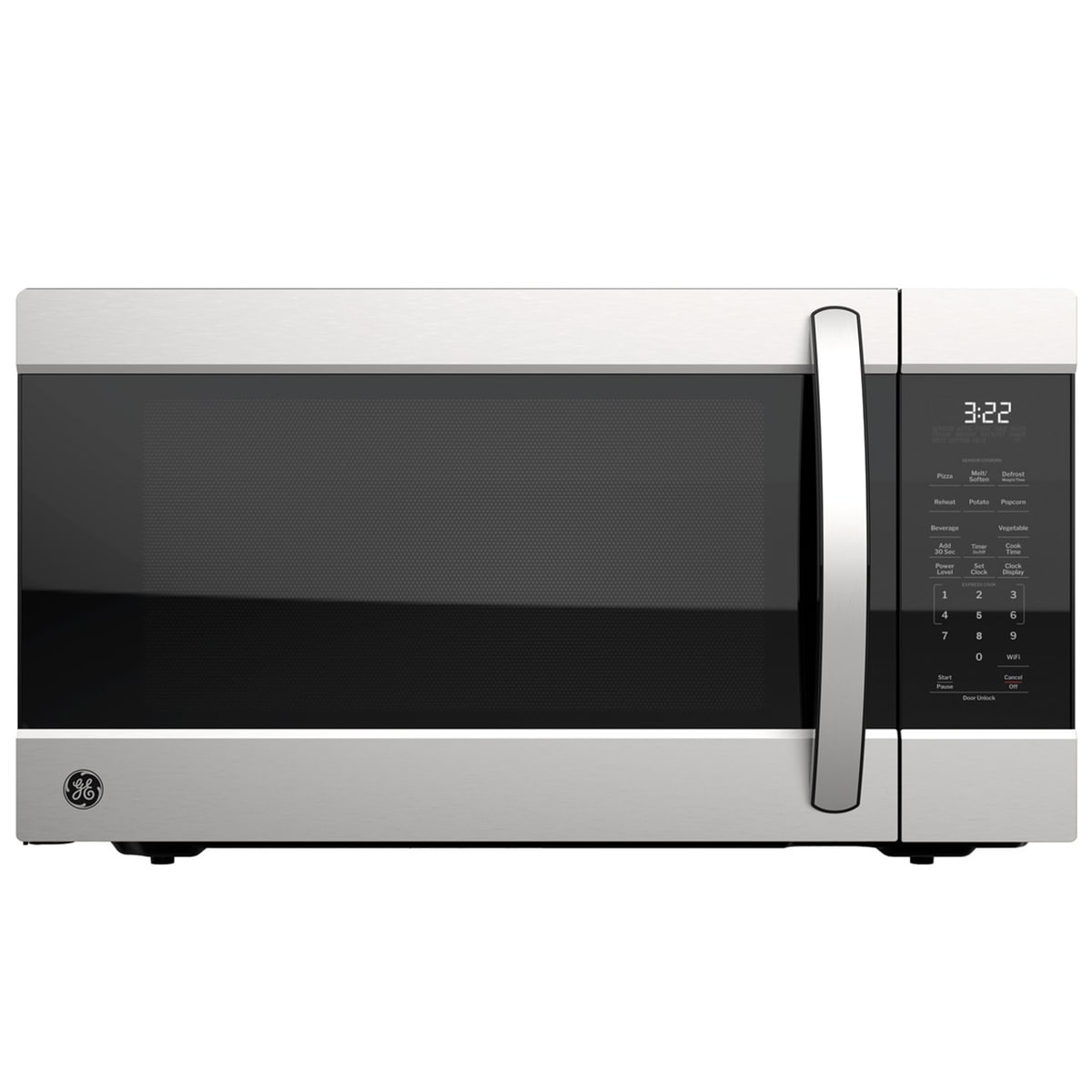 GE 24 in. 2.2 cu. ft. 1100W Smart Countertop Microwave with Sensor Cooking - Stainless Steel, , hires