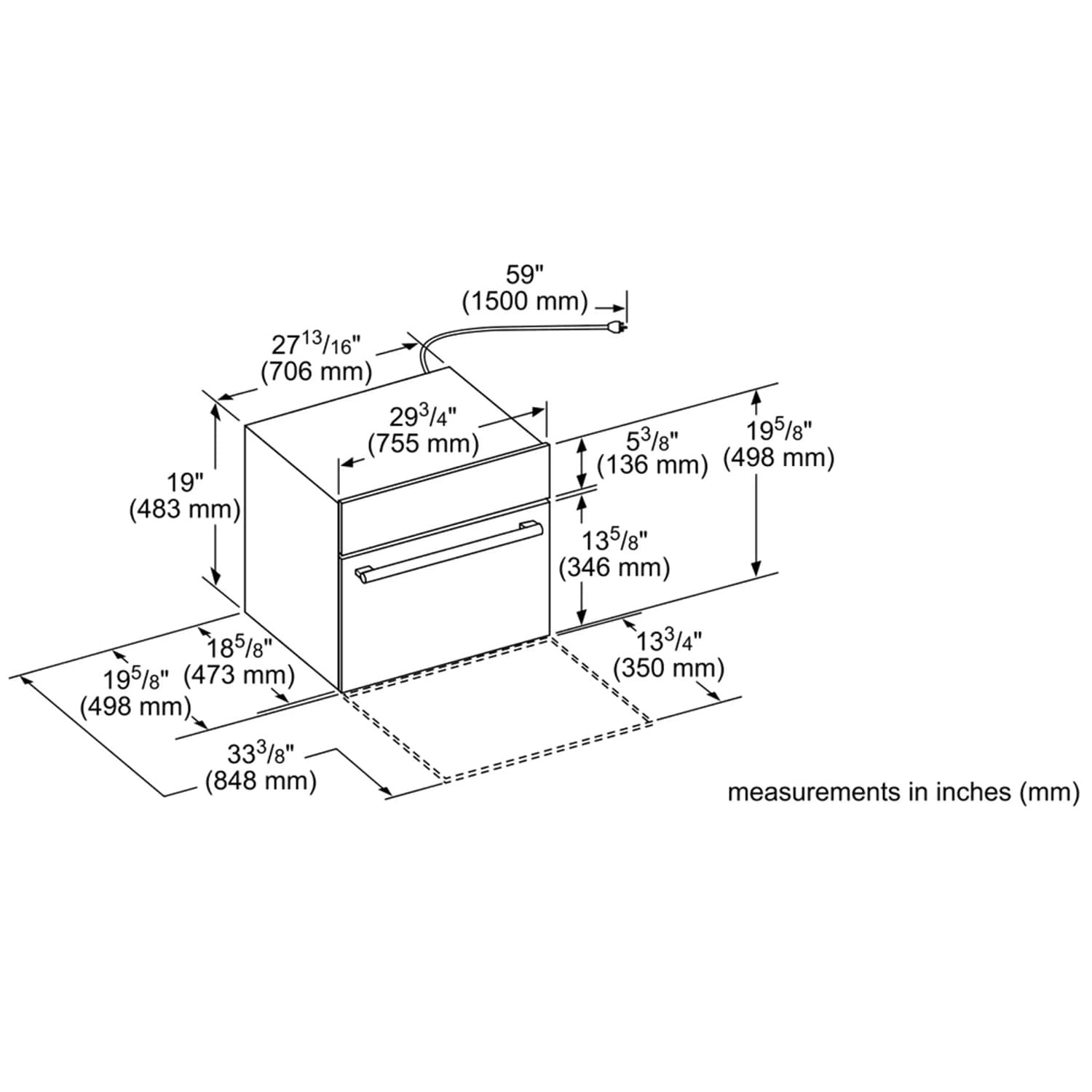 Thermador Professional Series 30 in. 1.6 cu. ft. 950W Built-In Microwave with Sensor Cooking - Stainless Steel, , hires