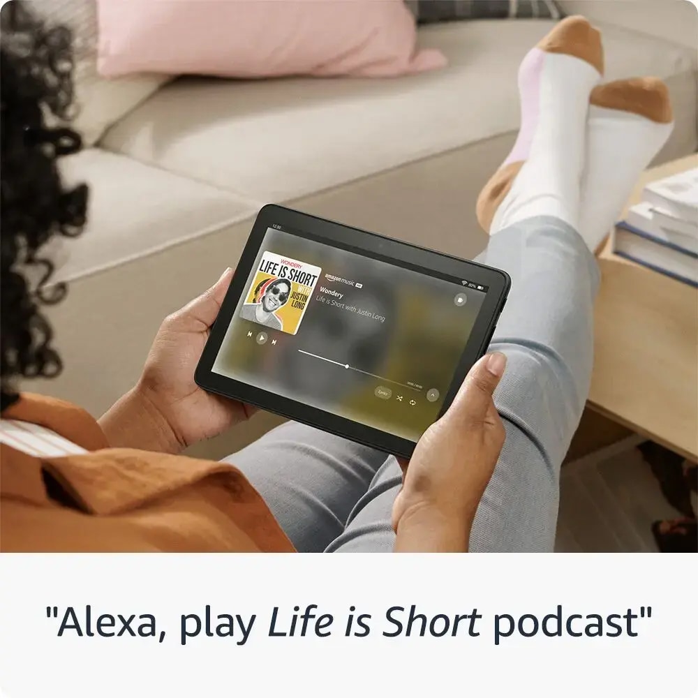 Amazon - Fire HD 8 tablet, 8" HD Display, 32GB memory, designed for portable entertainment, Color: Black, (2024 Release 12th Generation), , hires