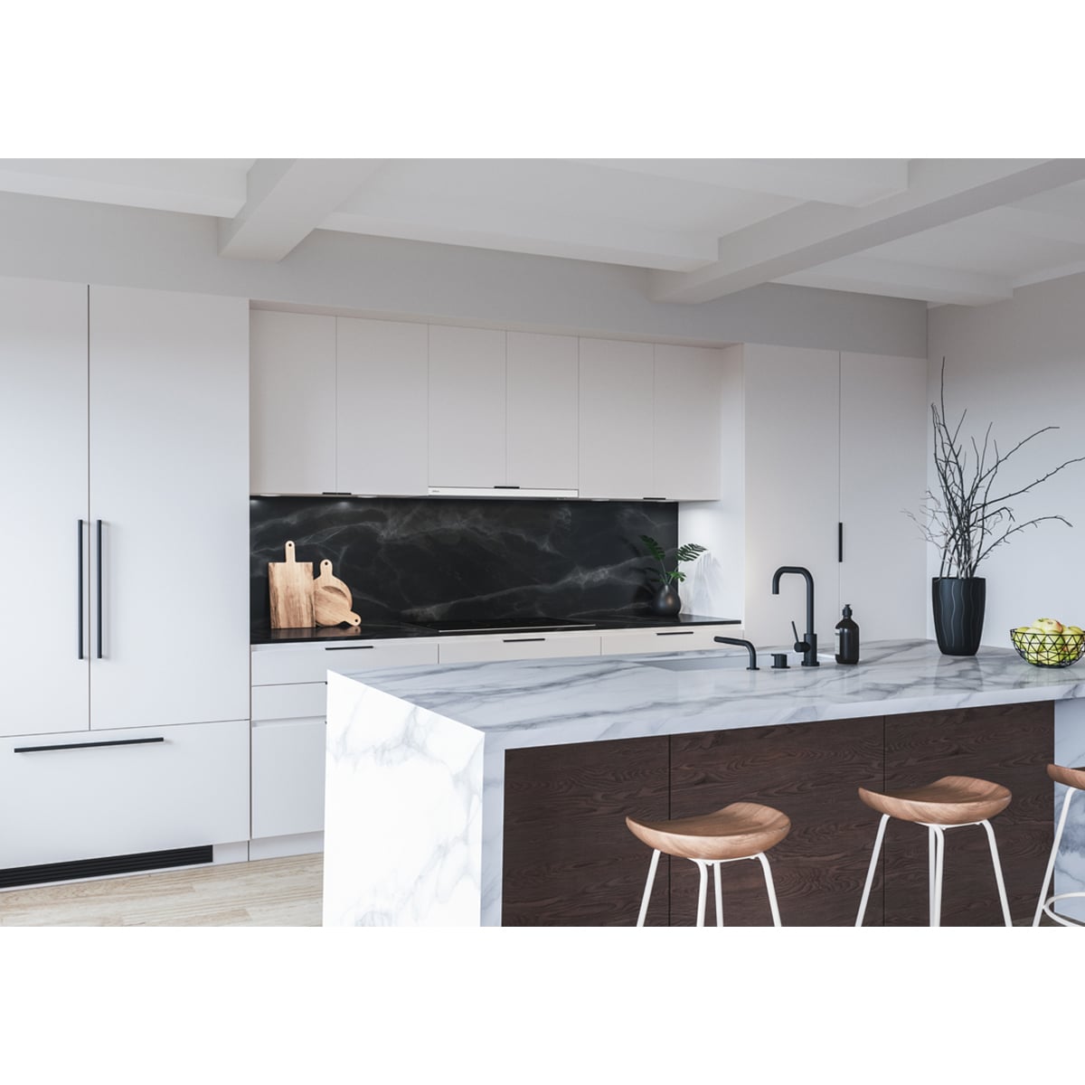 Zephyr 30 in. Convertible Slide-Out Style Range Hood with 290 CFM, 3 Fan Speeds & 2 LED Lights - White, , hires