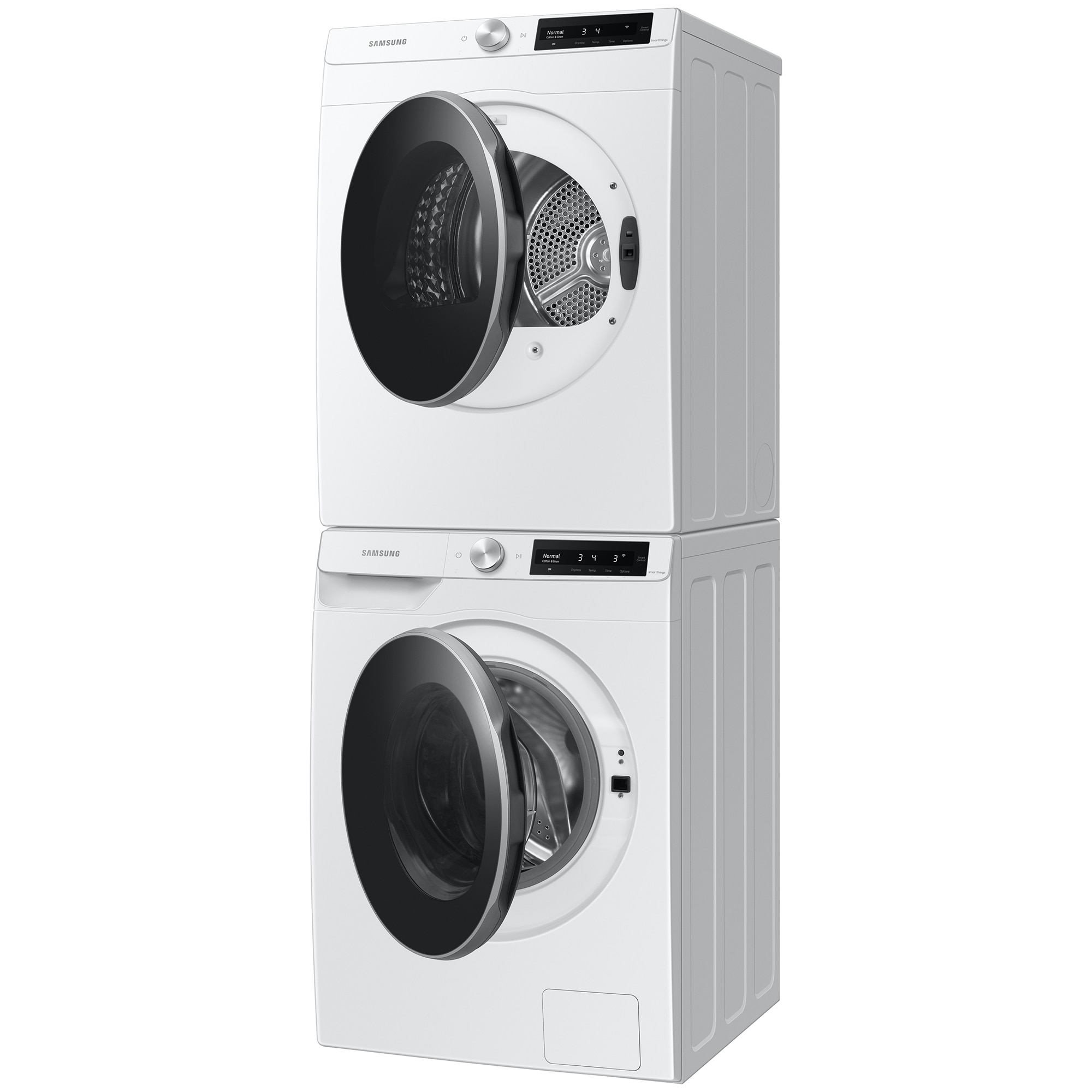 Samsung 24 in. 4.0 cu. ft. Electric Dryer with 15 Dryer Programs, 12 Dry Options, Sanitize Cycle, Wrinkle Care & Sensor Dry - White, , hires