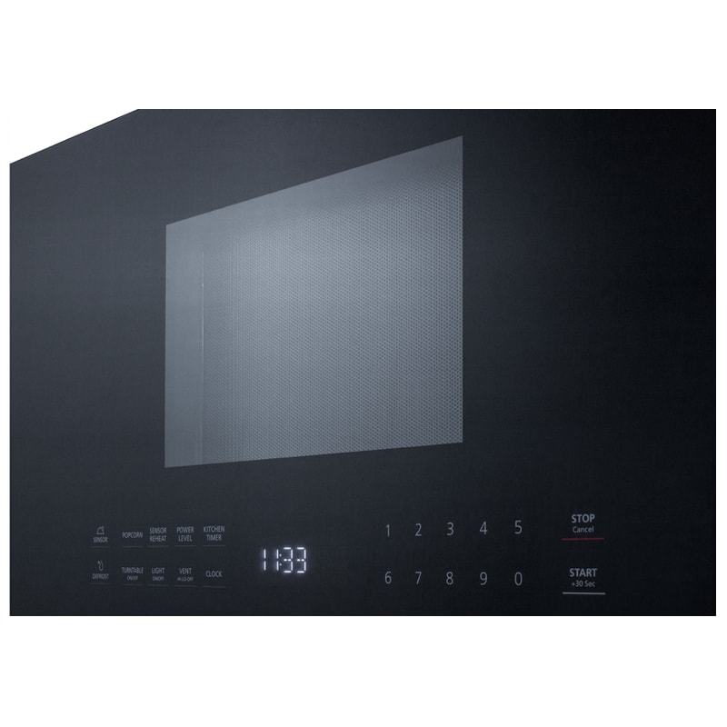Summit 24 in. 1.3 cu. ft. 1000W Over-the-Range Microwave with 300 CFM & Sensor Cooking - Stainless Steel, , hires