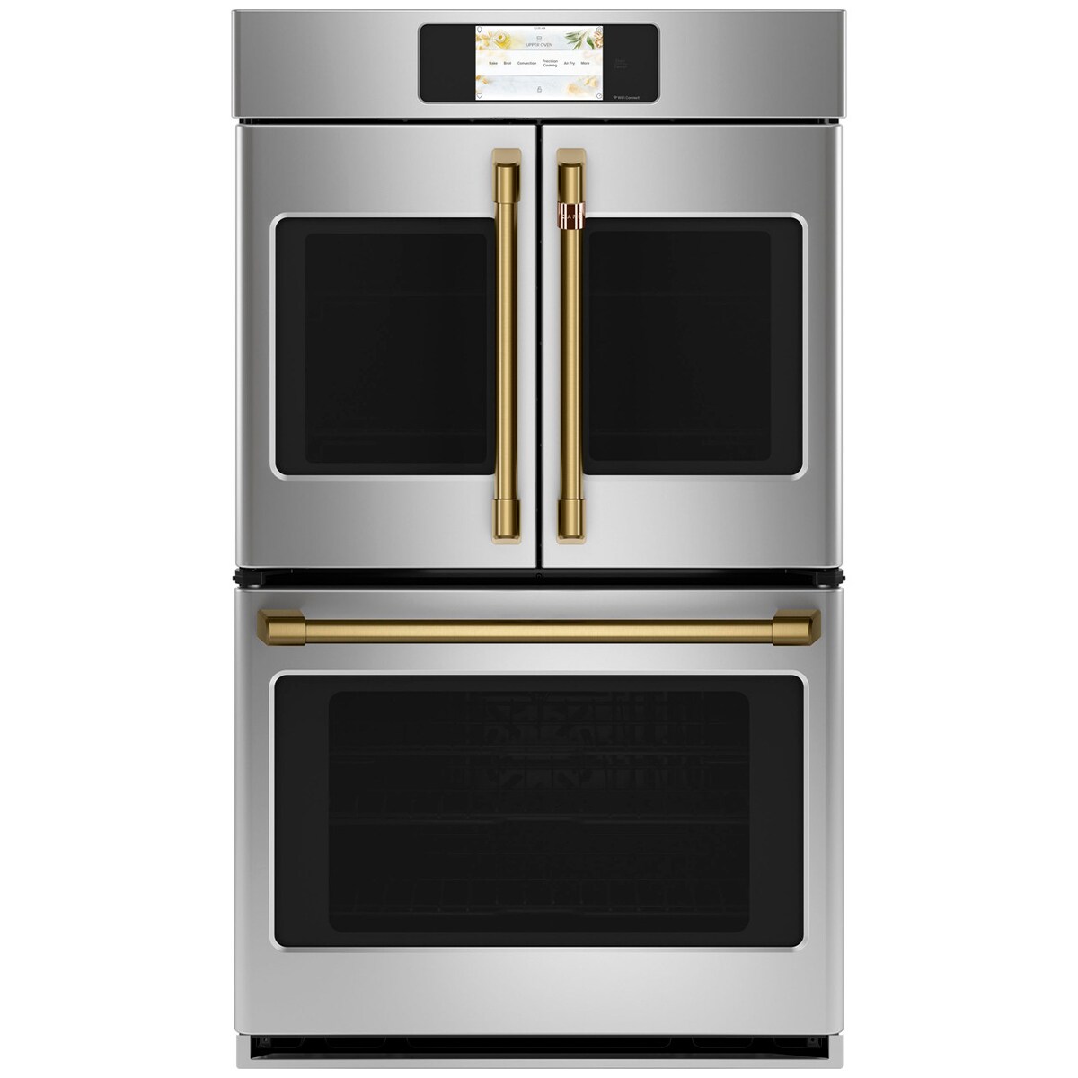 Cafe Handle Kit for Wall Ovens Brushed Brass P.C. Richard & Son