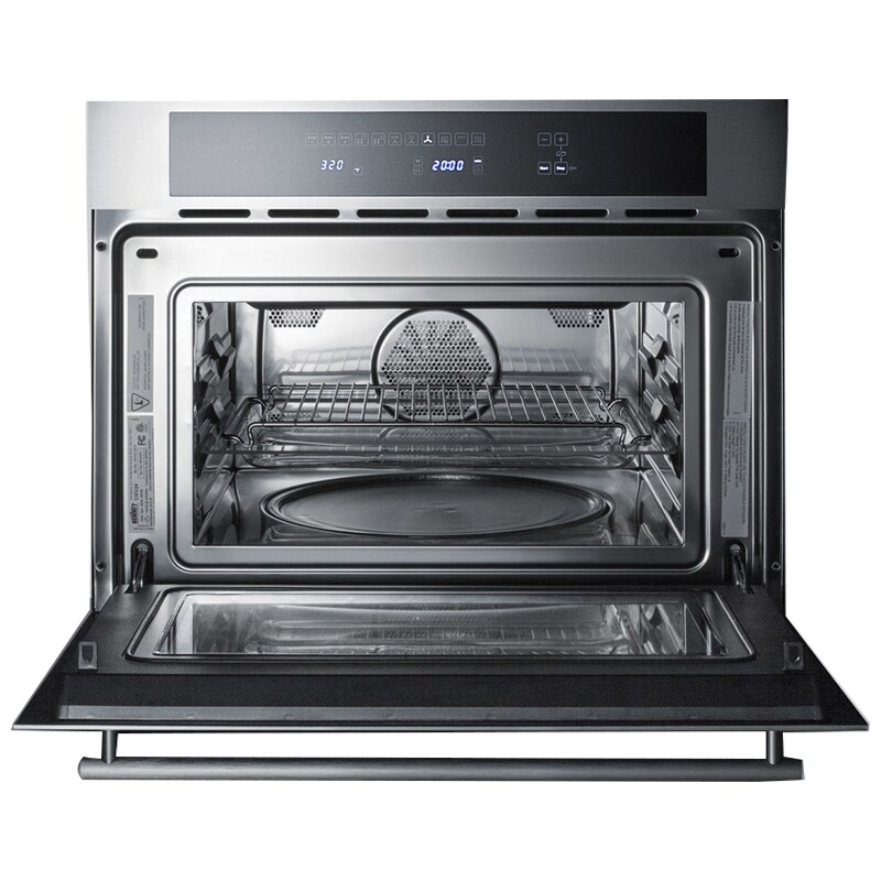 Summit 24 in. 1.3 cu. ft. 1000W Built-In Microwave with Convection Cooking - Stainless Steel, , hires