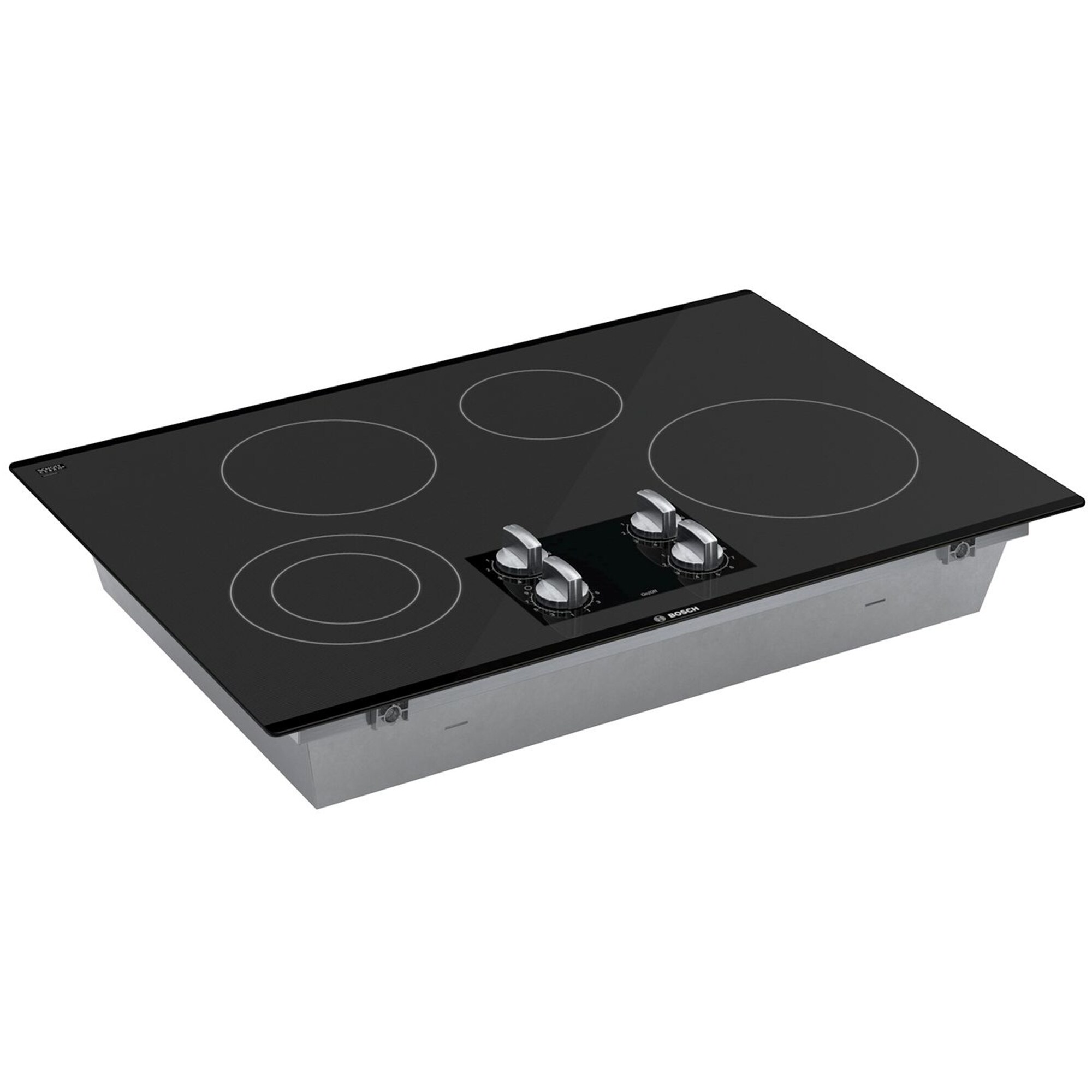 Bosch 500 Series 30" Electric Cooktop with 4 Smoothtop Burners Black