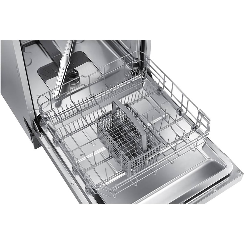 Samsung 24 in. Front Control Dishwasher with 52 dBa Sound Level & Pocket - Stainless Steel, , hires