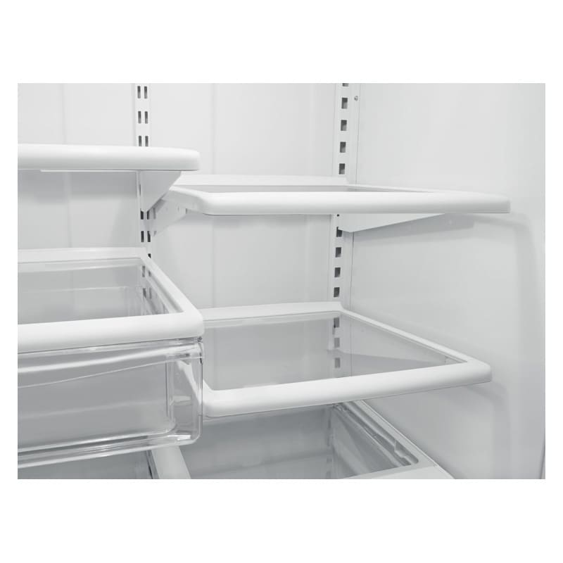 Whirlpool 33 in. 22.1 cu. ft. Bottom Freezer Refrigerator with Ice Maker - White-on-White, White on White, hires