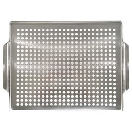 MR. BAR-B-Q 18" x 12" Grill Topper - Stainless Steel, , hires
