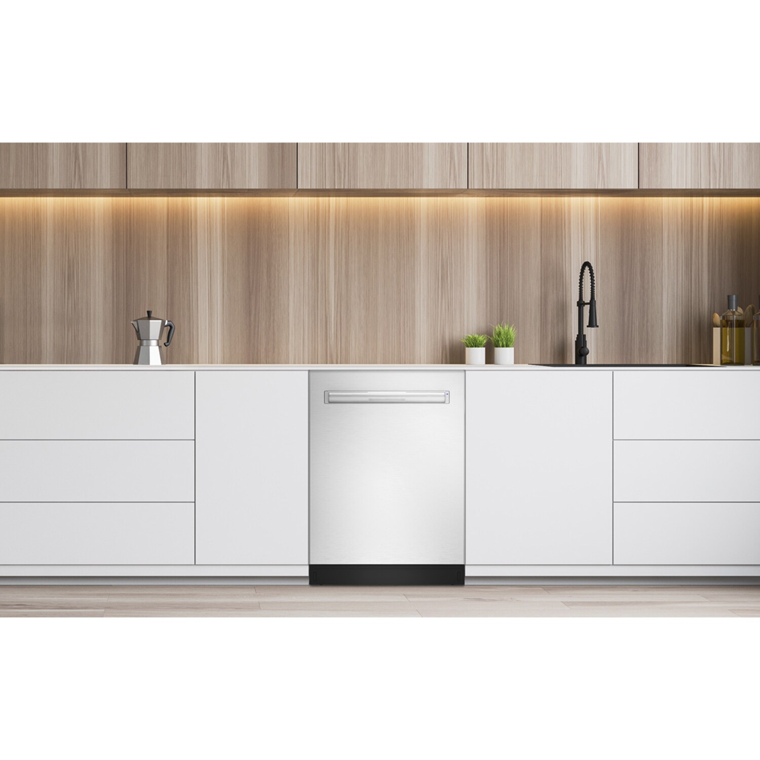 Sharp 24 in. Top Control Smart Dishwasher with 42 dBa Sound Level & 3rd-Rack - Stainless Steel, , hires