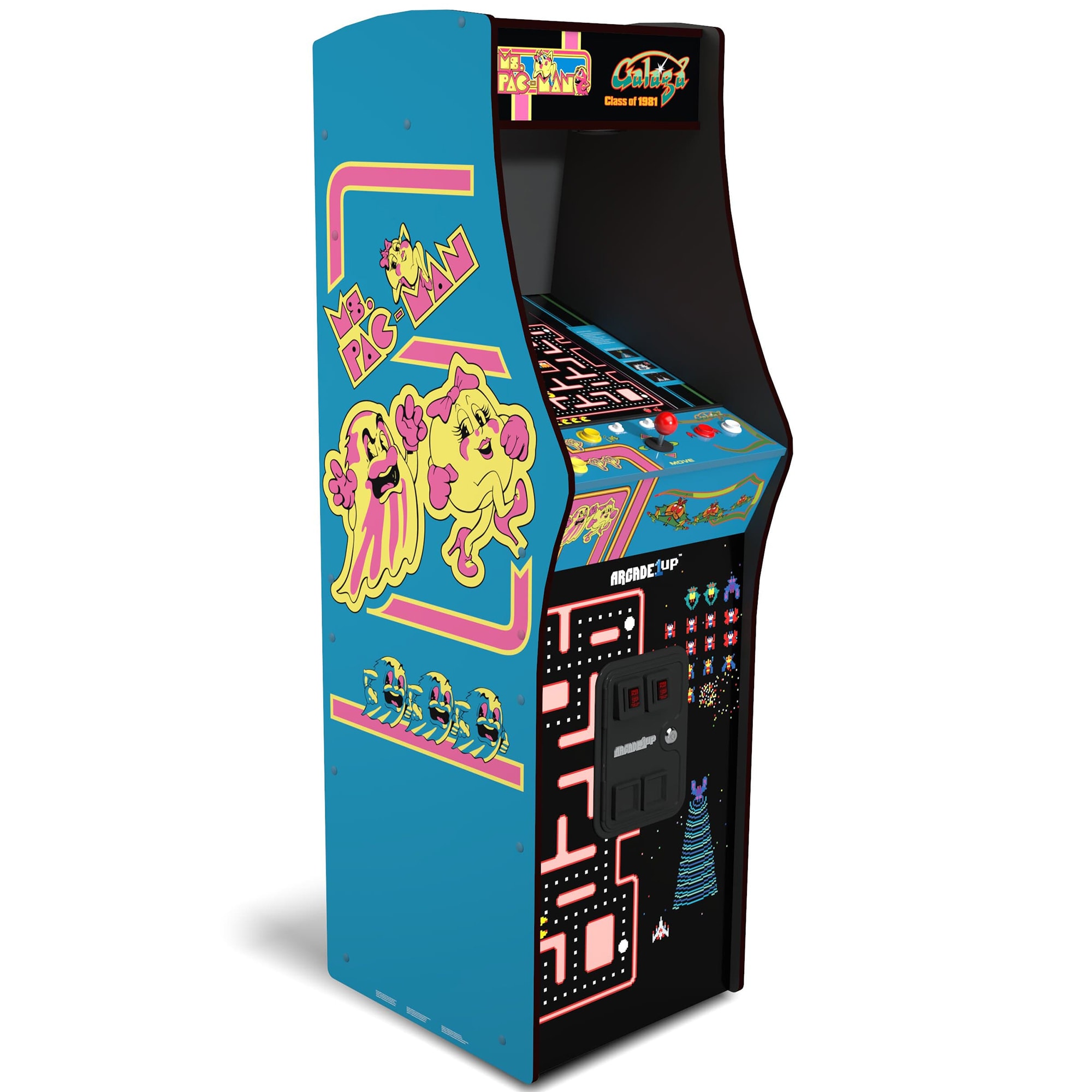 Arcade1Up Ms. PAC-MAN & GALAGA Class of 81 Deluxe Arcade Game, , hires