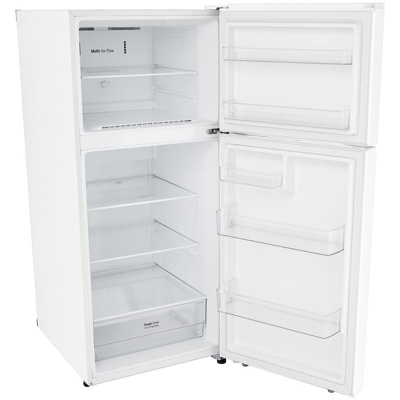 LG 28 in. 17.5 cu. ft. Garage Ready Top Freezer Refrigerator - White, White, hires