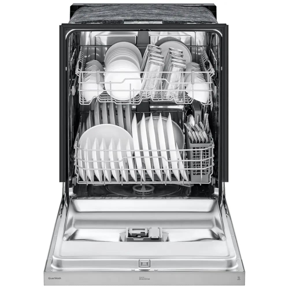 LG 24 in. Front Control Dishwasher with 50 dBa Sound Level, Dynamic Dry & Pocket - Stainless Steel, , hires