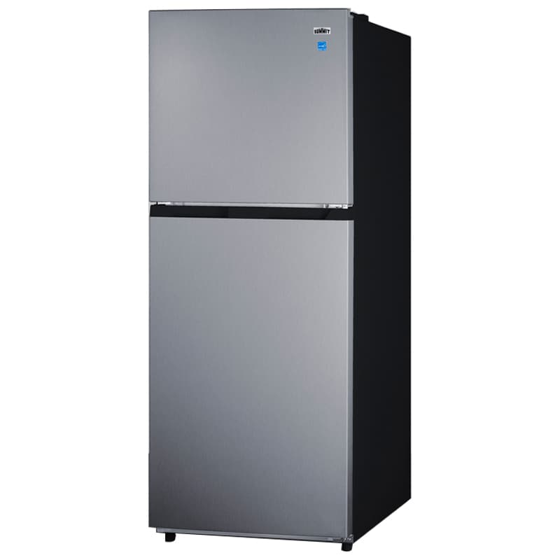 Summit 24 in. 10.1 cu. ft. Counter Depth Top Freezer Refrigerator with Ice Maker - Stainless Steel Look, , hires