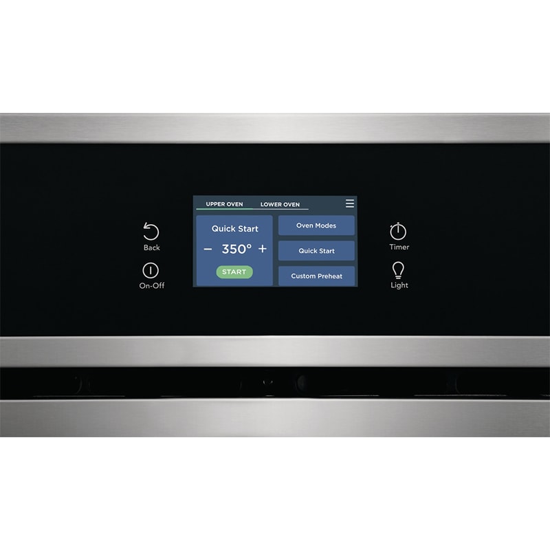 Frigidaire 27 in. 7.6 cu. ft. Top Control Electric Double Wall Oven with Standard Convection - Stainless Steel, Stainless Steel, hires