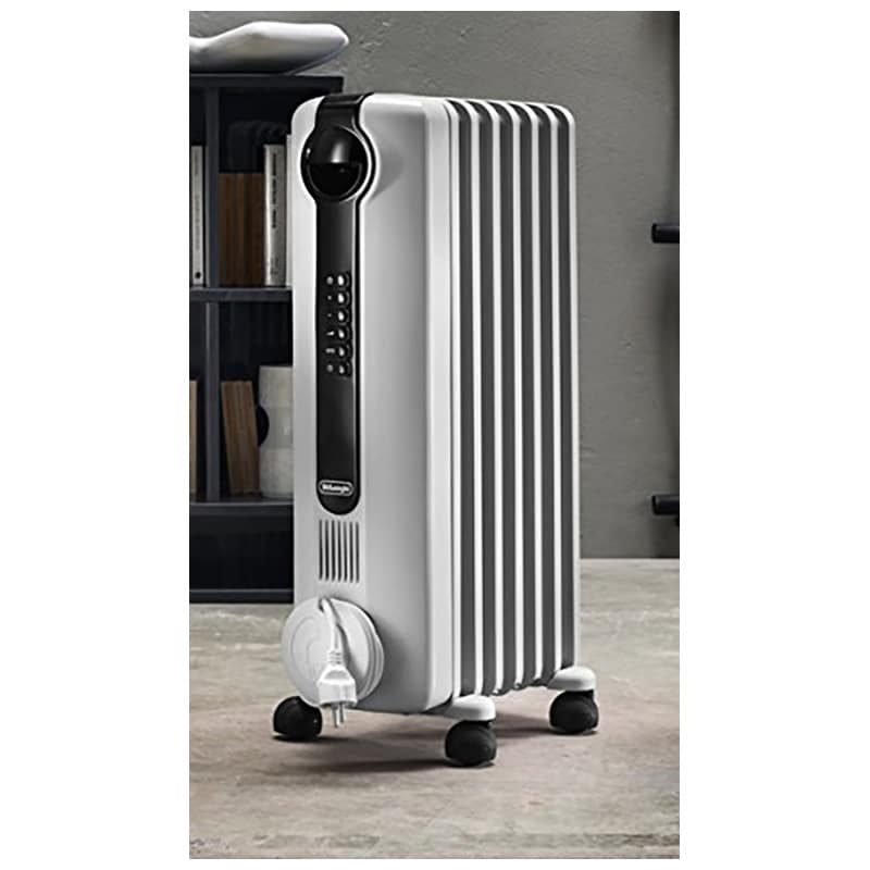 De Longhi 1500 W Radiator Space Heater with 3 Heat Settings & Overheat Safety Shut-Off - White, , hires
