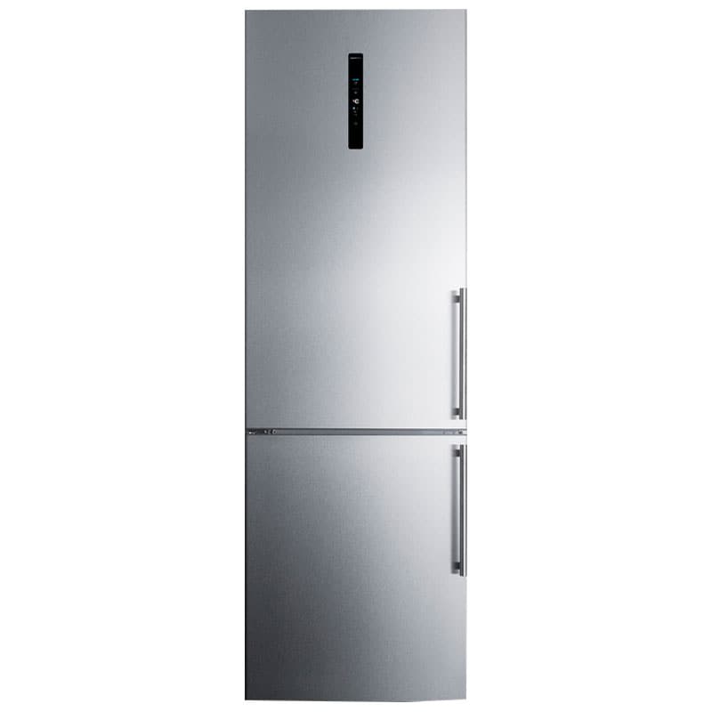 Summit 24 in. 10.6 cu. ft. Counter Depth Left-Hinged Bottom Freezer Refrigerator - Stainless Steel, , hires