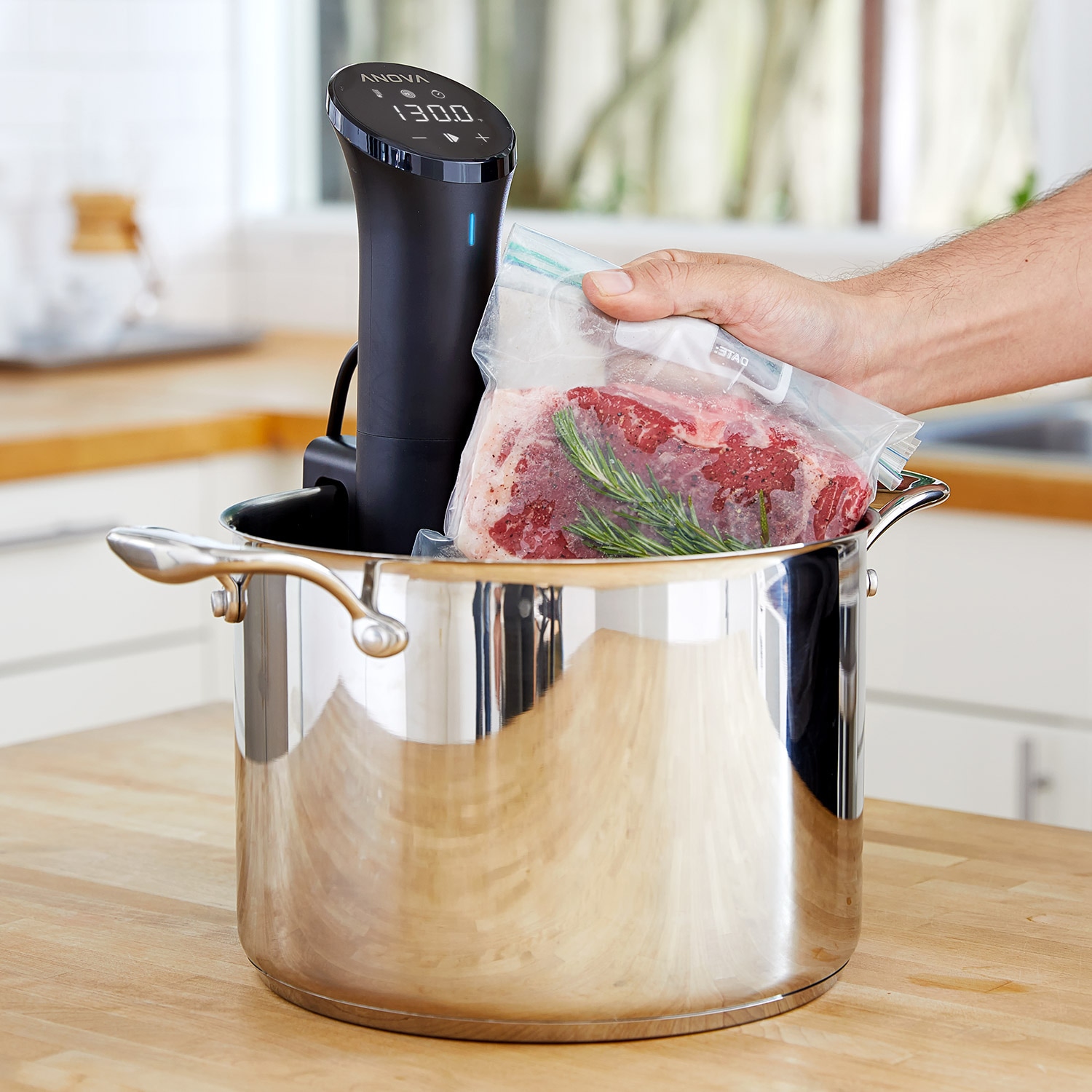 Anova Precision Cooker Nano Sous Vide with 8L/Min Flow Rate, Bluetooth Connectivity & App Control - Black, , hires