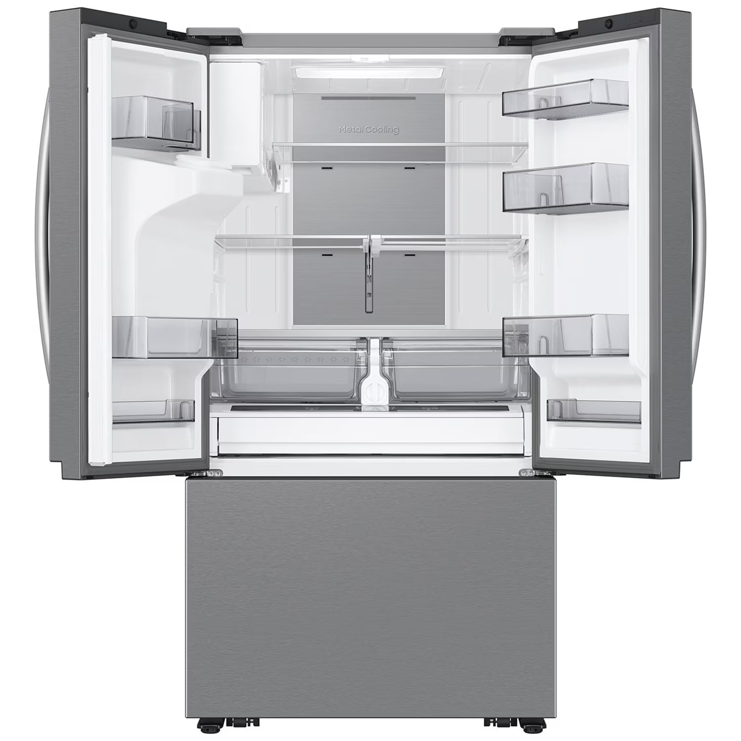 Samsung 36 in. 30 cu. ft. Smart French Door Refrigerator with Ice & Water Dispenser - Fingerprint Resistant Stainless, , hires