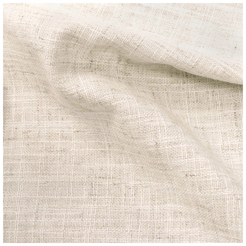 Full Nail Button Bed in Linen - Talc, Cream, hires