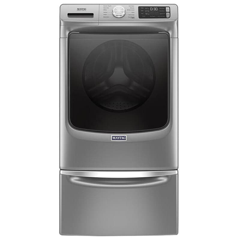 Maytag 27 in. 4.8. cu. ft. Stackable Front Load Washer with Extra Power and 16-Hr Fresh Hold Option - Metallic Slate, Metallic Slate, hires