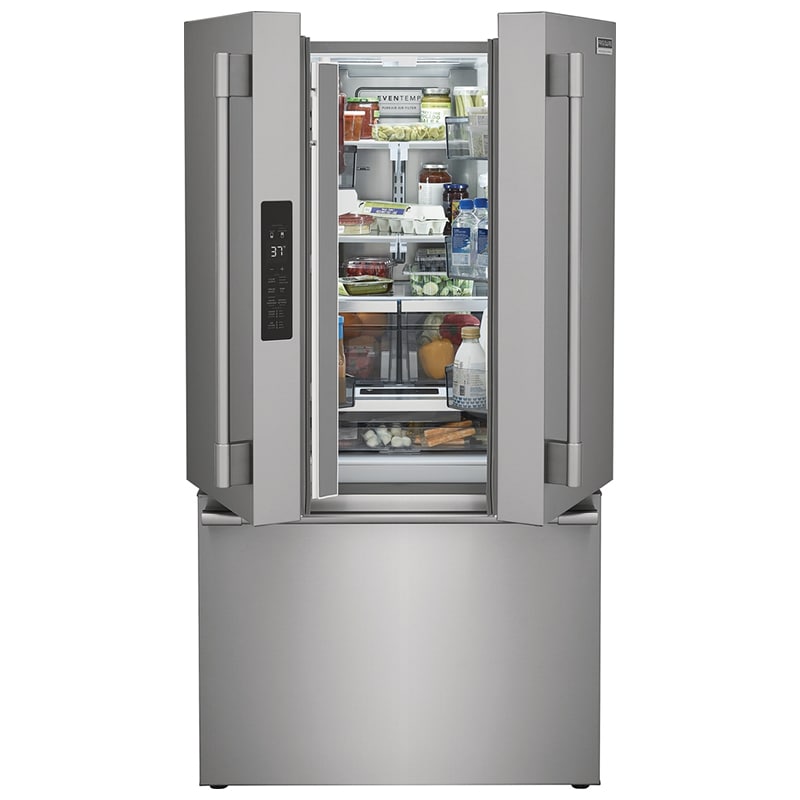 Frigidaire Professional 36 in. 23.3 cu. ft. Counter Depth French Door Refrigerator with Internal Water Dispenser - Stainless Steel, , hires