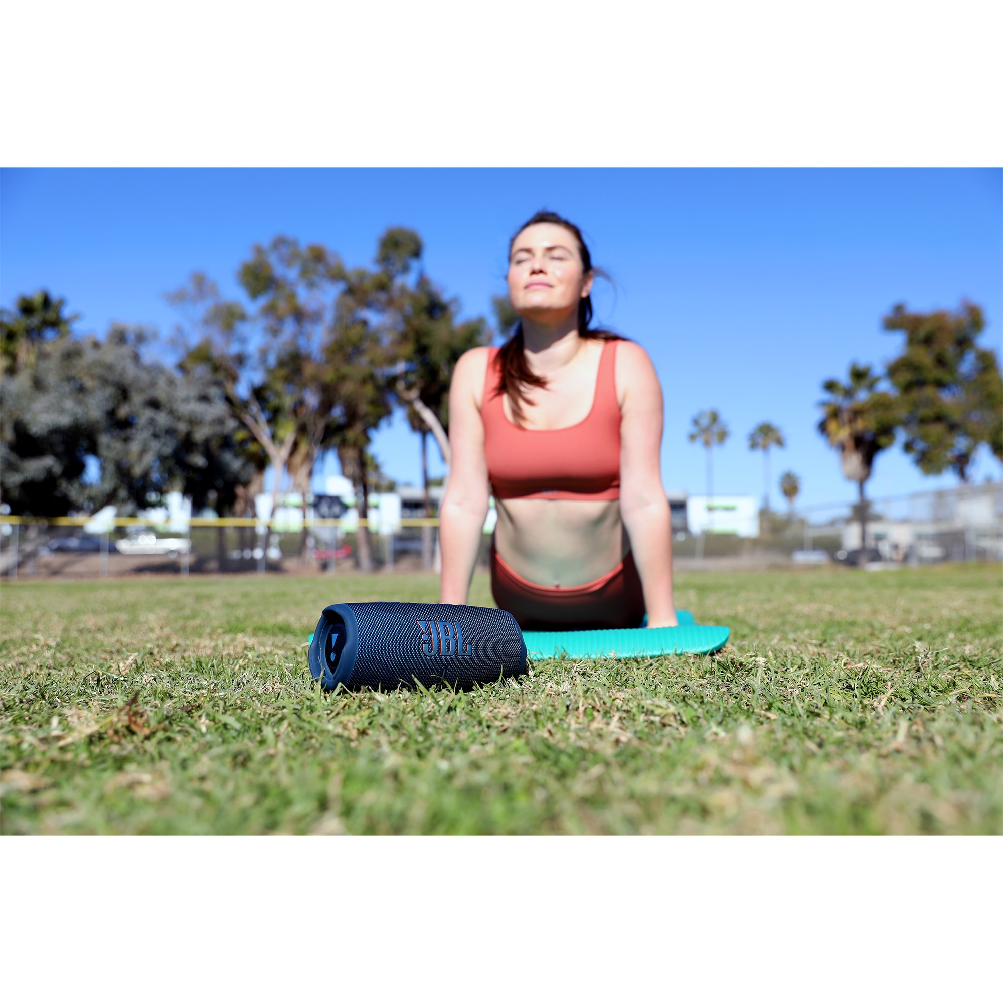 JBL Charge 5 Portable Rechargeable Waterproof Bluetooth Speaker - Blue, Blue, hires