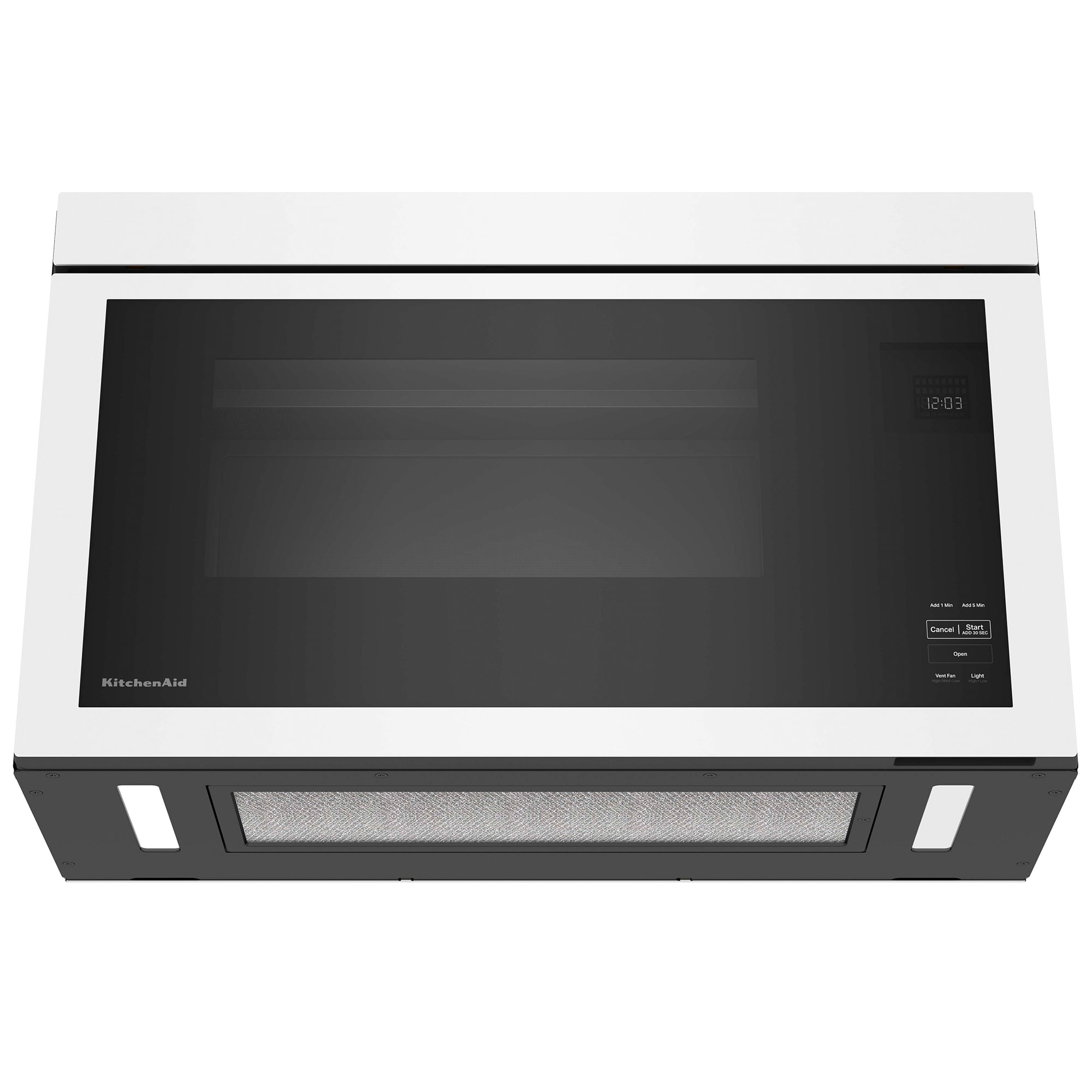 KitchenAid 30 in. 1.1 cu. ft. 1000W Over-the-Range Microwave with 400 CFM & Sensor Cooking - White, White, hires