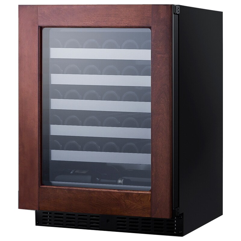 Summit 24 in. Undercounter Wine Cooler with Metal Racks, Single Temperature Zone & 33 Bottle Capacity - Custom Panel Ready, , hires